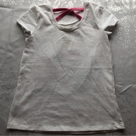 Cynthia Rowley Girls Size S(5-6) White Blouse Back To School Graphics sequenced - Picture 2 of 12